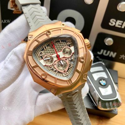 Best Quality Replica Lamborghini Spyder 124bbr watch Rose Gold Gray Dial